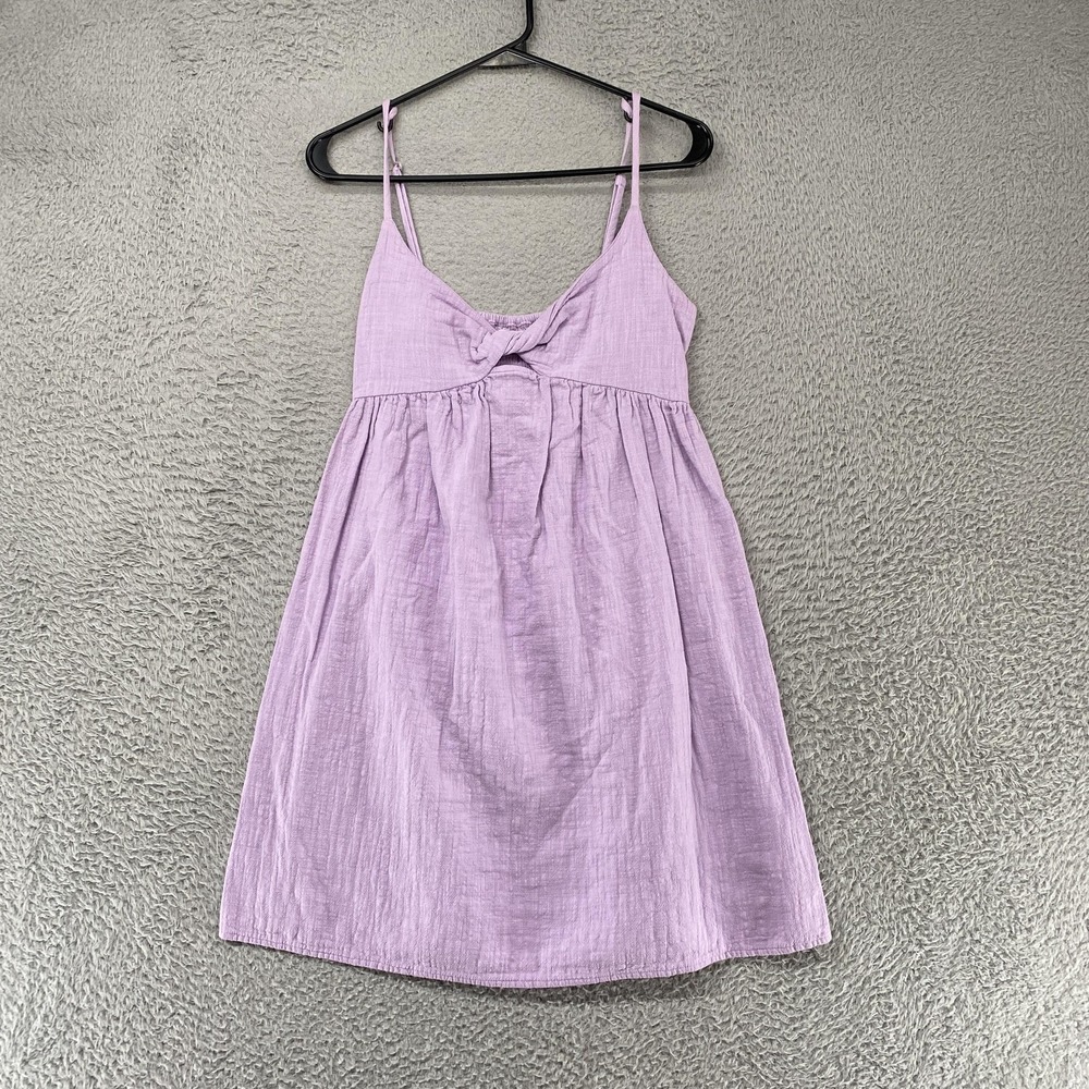 Billabong Dress Girls L / 12 Gauze Sundress Lavender Smocked Back Summer Cotton
